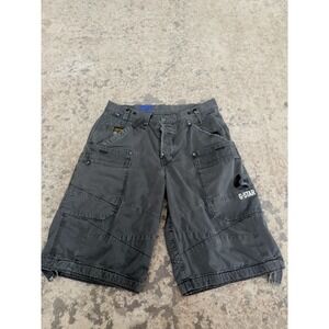 G-Star RAW Men's Cargo Shorts Gray Size 31 Button Fly Utility Style